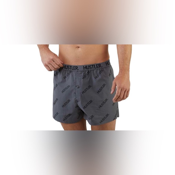 HUSTLER Logo Print Mens Boxers - Picture 2 of 5